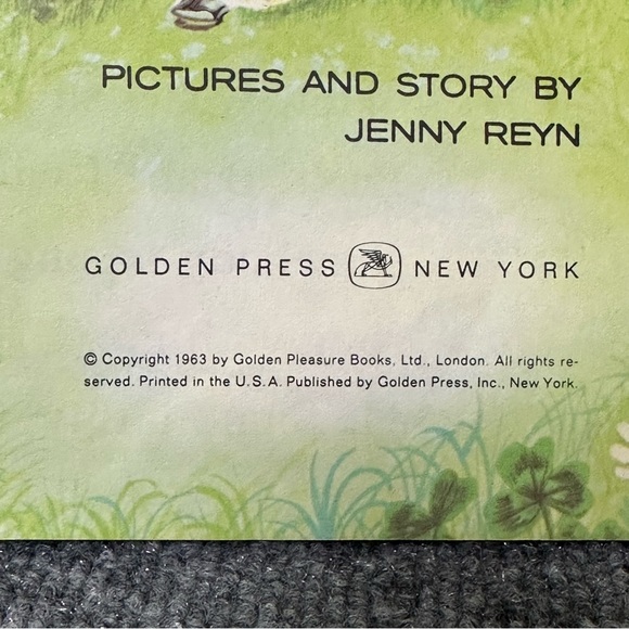 Vintage Big Golden Book A Lamb’s Tale Jenny Reyn 1963 hardcover 8.5x11 nursery - Picture 4 of 13